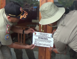 Petugas Segel 14 Hiburan Malam di Kota Solok