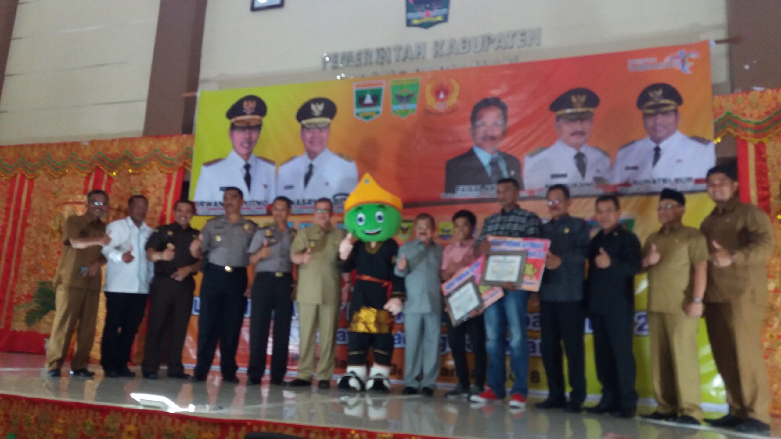 Maskot 'Si Kambia' Porprov Sumatera Barat, Padang Pariaman resmi diperkenalkan.