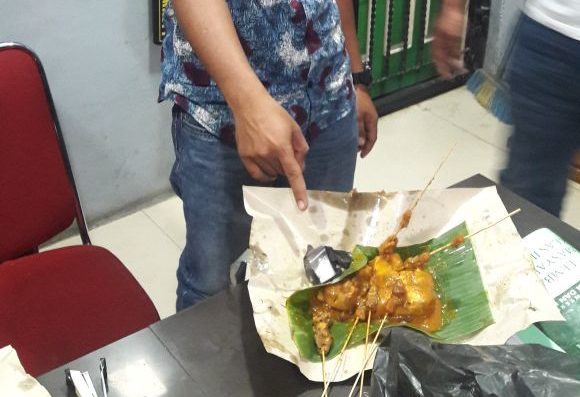 Narkoba jenis sabu didalam bungkus makanan Sate yang hendak diselundupkan ke Lapas II B Solok.
