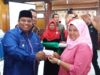 Launching (peluncuran) penyaluran bantuan sosial non tunai, program keluarga harapan (pkh) Dinas P3A Kabupaten Padang Pariaman. Foto : Rizki Pratama