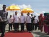 Menteri Pendayagunaan Aparatur Negara (Menpan RB) Asman Abnur dalam kegiatan Pameran Inovasi Kota Solok yang dipusatkan di terminal Bareh, Kota Solok, Selasa (8/5/2018). Foto : Fernandez