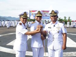 Danlantamal II Laksma TNI Agus Sulaeman Pimpin Sertijab Danlanal Nias