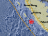 Lokasi gempa 5,0 SR yang mengguncang Sumatera Barat, Selasa 25 Juni 2018. Foto : BMKG