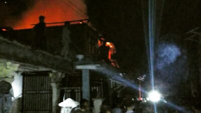 Perumnas Belimbing Membara di Malam Hari