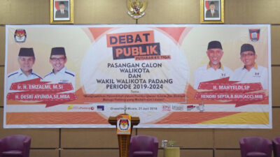 Debat Terakhir Pilkada Padang, Ingat 27 Juni Nyoblos