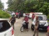 Kepadatan arus lalu lintas menuju Pantai Aie Manih. Foto : Istimewa
