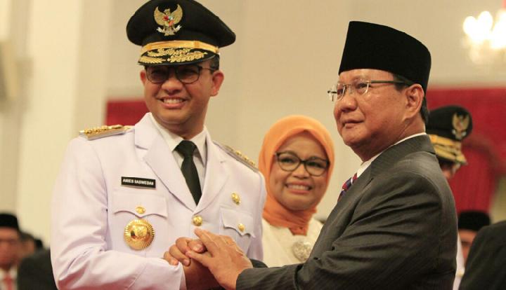 Anies Baswedan usai dilantik sebagai Gubernur DKI Jakarta