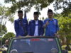 Partai Demokrat di Solok, Sumbar saat mengantarkan berkas bacaleg ke KPU.