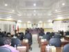 Suasana Rapat Paripurna pandangan umum fraksi atas Nota Bupati Agam terhadap rancangan peraturan daerah (Ranperda) Pertanggungjawaban Pelaksanaan Anggaran Pendapatan dan Belanja Daerah (APBD) tahun 2017, di Aula Utama DPRD Agam, Senin (2/7/2018). Photo : Rama