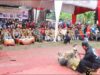 Salah satu atraksi pada Festival Silek Songsong, Nagari Tebing Tinggi. Foto : Humas Dharmasraya