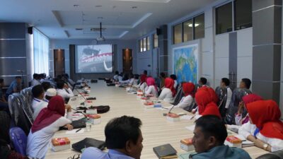 Puluhan Peserta Diklat se Sumbar Mengikuti Pembekalan Integritas di Lantamal II Padang