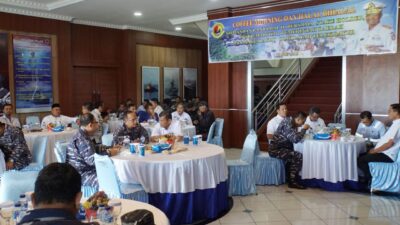 Perkuat Tali Silaturahmi, Komandan Lantamal II Coffee Morning Bersama Unsur Maritim dan Swasta