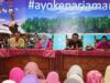 Ketua HIMPAUDI yang merupakan Bunda PAUD-nya Kota Pariaman, Ny. Lucy Genius berlaku sebagai narasumber pada kegiatan seminar PARENTING Nasional tingkat Kota Pariaman, di Aula Balaikota Pariaman, Sumatera Barat (Sumbar), Selasa (17/7/2018). Photo : Rezki Pratama Jiwa.