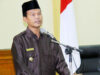 Wakil Walikota Pariaman Genius Umar saat menyampaikan nota ranperda. Rezki Pratama Jiwa