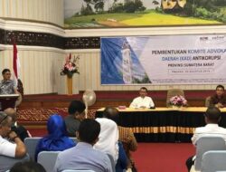 Gubenur Sumbar : Pembentukan KAD Peluang Percepat Sumbar Bersih Dari Korupsi