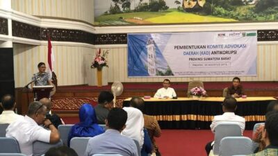 Gubenur Sumbar : Pembentukan KAD Peluang Percepat Sumbar Bersih Dari Korupsi