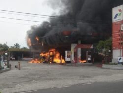Kebakaran Timpa SPBU Sawahan Padang