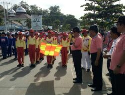 960 Siswa SD dan MI Sijunjung Ikuti Lomba Gerak Jalan Tepat Waktu