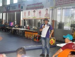 Kejurnas Gulat Walikota Padang Cup III Digelar, Masing-masing Atlet Saling Banting