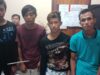Keempat pelaku narkoba yang ditangkap petugas Polres Arosuka.