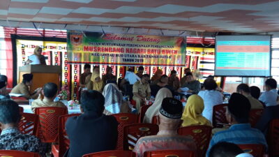 Musrenbang Nagari Batu Bulek, Minim Anggota Dewan