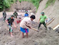 Anak 12 Tahun Ikut Bantu TNI dalam TMMD ke-104