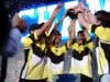 Dunia Games League & Dunia Games Campus League-1: ONIC ESport Juara pertama Dunia Games League yang mempertandingkan game Mobile Legends Bang Bang saat pengumuman juara yang berkompetisi dalam grand final Dunia Games League dan Dunia Games Campus League di Jakarta. Telkomsel melalui Dunia Games mengumumkan juara yang berkompetisi dalam grand final Dunia Games League dan Dunia Games Campus League di Dunia Games Esport Stadium, Jakarta.