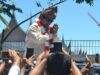 Capres nomor urut 02, Prabowo-Subianto disambut puluhan ribu warga Sumbar di Padang, Selasa (2/4/2019)