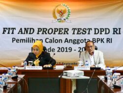 DPD RI Putuskan Hasil Fit and Proper Test Calon Anggota BPK