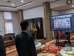 Gubernur dan Wagub Ikuti Peringatan Lahirnya Pancasila secara Virtual