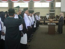 Sukseskan Pemilu 2020, PPK Se Kabupaten Solok Di Lantik KPU