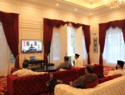 Pemerintah Pusat Video Conference Dengan Pemkab Solok Bahas 5 Point Penanganan Covid-19