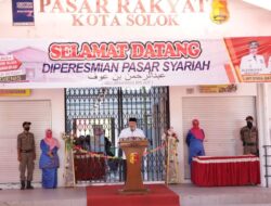 Wali Kota Solok Resmikan Pasar Syariah Abdurrahman Bin Auf