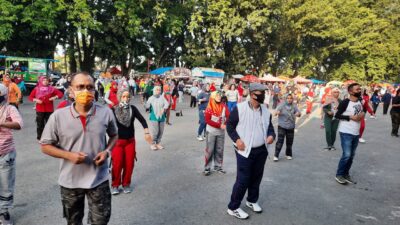 Ikuti Senam Sehat, Wagub : Car Free Day Menunggu Kasus Corona Nol