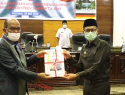 Gubernur Sumbar Terima Rekomendasi DPRD Terkait LKPJ Tahun 2019