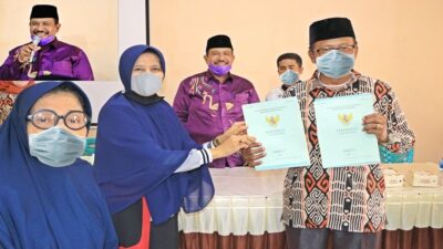 Pemko Pariaman Terima Tanah Wakaf di Jati Hilir Untuk Bangun Mushalla