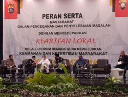 Kearifan Lokal Bangun Situasi Kondusif Masyarakat
