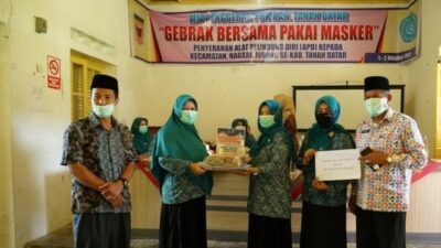 Monitoring HKG PKK, TP-PKK Tanah Datar Kembali Distribusikan APD