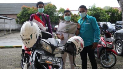 Sepasang Peserta MTQN ke-XXVIII Tempuh Jarak 3.700 KM dengan Motor