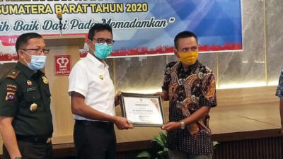 PT BRM Peroleh Penghargaan dari Gubernur Sumbar