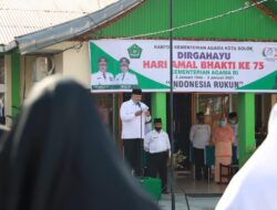 Wako Solok Pimpin Upacara Peringatan Hari Amal Bhakti Kementerian Agama ke-75