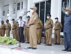 Bupati Asahan Pimpin Apel Gabungan di Lingkungan Pemerintah Kabupaten Asahan