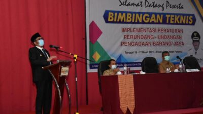 Pemko Padang Adakan Sosialisasi Terkait Pengadaan Barang