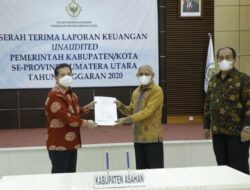 Bupati Asahan Serahkan Laporan Keuangan Pemerintah Daerah Tahun 2020 ke BPK