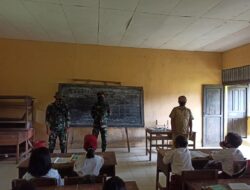 Satgas TMMD 110 / Kodim 1201 Beri Siswa SD Tolok Motivasi Semangat Belajar