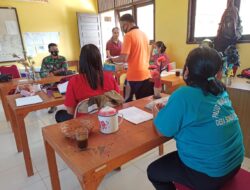 Satgas TMMD 110/ Kodim 1201 Silaturahmi dengan Guru SMP 6 Tolok