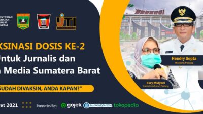 Besok ! Ratusan Jurnalis Sumbar Laksanakan Vaksinasi Kedua