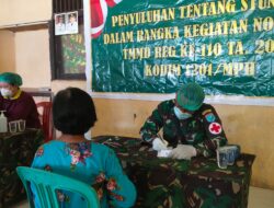 Satgas TMMD 110/ Kodim 1201 Beri Pelayanan Kesehatan Massal