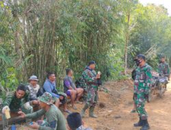 Pasiter Satgas TMMD 110/ Kodim 1201 Ingatkan Warga Patuhi Prokes