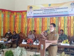 Wabup Pessel buka Musrenbang RKPD Kecamatan IV Nagari Bayang Utara Tahun 2022